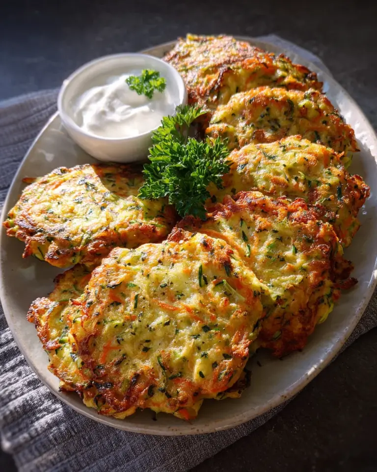 Zucchinipuffer aus dem Ofen