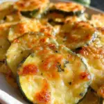 Zucchinischeiben mit Käse überbacken