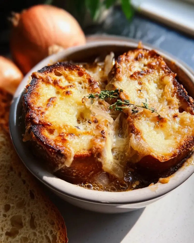 Zwiebelsuppe nach französischer Art