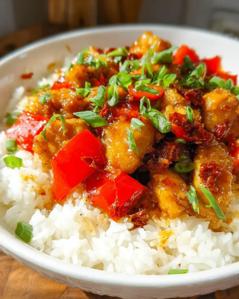 Honey Pepper Chicken with Rice