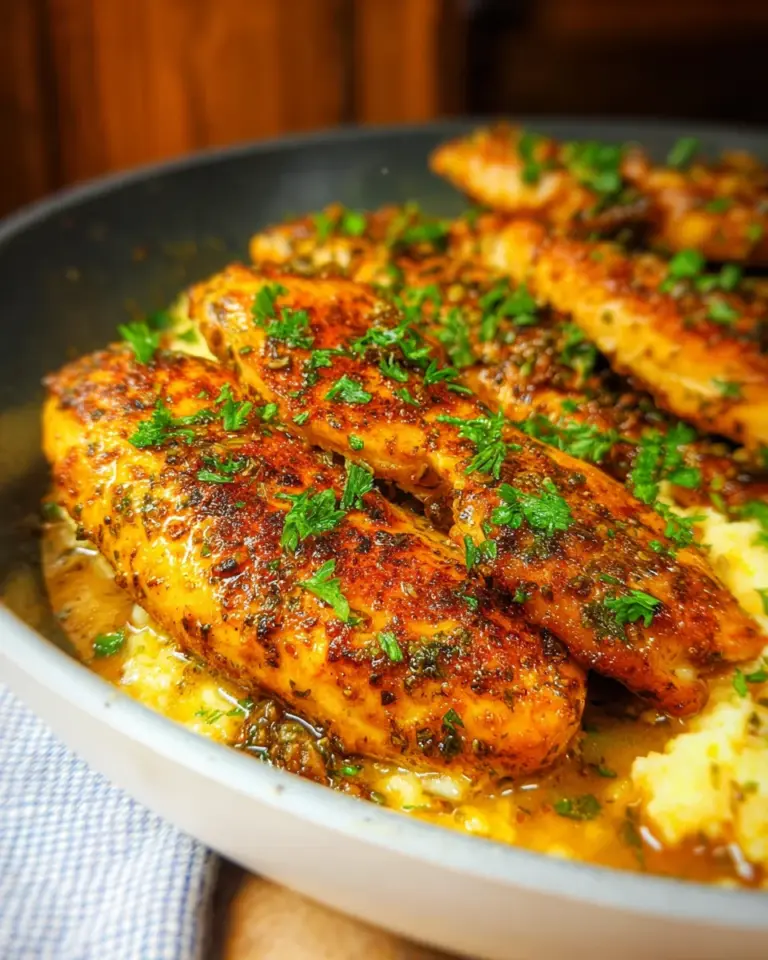 Saucy Garlic Herb Chicken Skillet