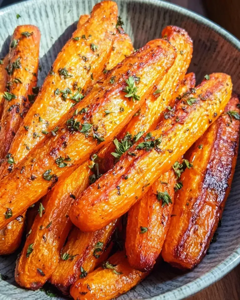 geröstete Karotten aus dem Airfryer