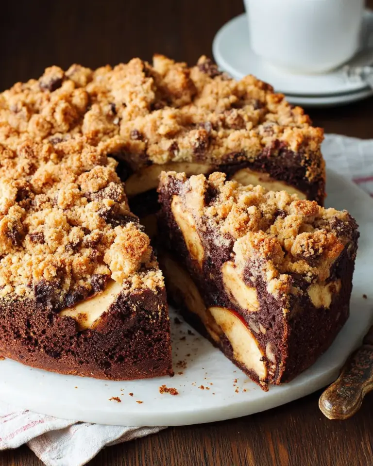 Dreifacher Kuchengenuss: Schoko, Apfel & Streusel vereint
