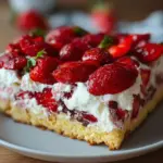 Erdbeere Stracciatella Kuchen