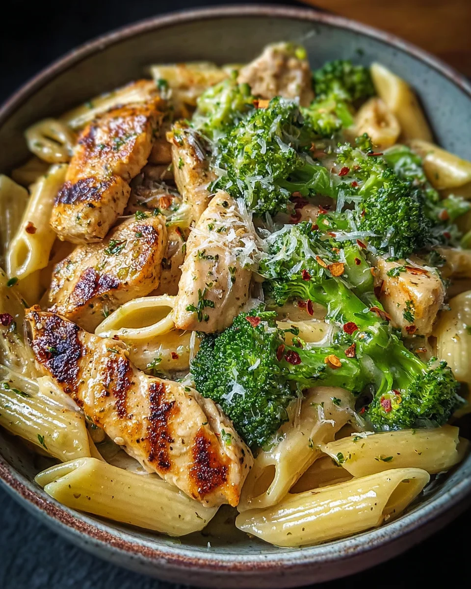 Hähnchen-Brokkoli-Pasta: