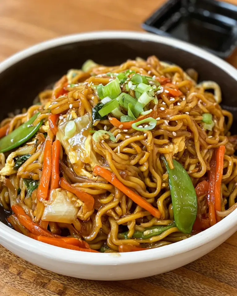 Gebratene Nudeln nach chinesischer Art mit Ei und Gemüse: Ein Unglaubliches Ultimatives Rezept