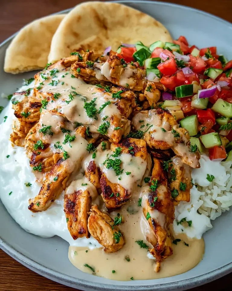 Einfaches Hähnchen-Gyros in cremiger Sauerrahmsauce: Ein Unglaubliches Ultimatives Rezept
