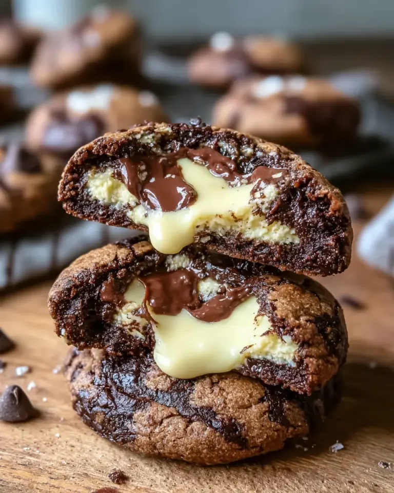 Käsekuchen gefüllte Schokoladenkekse – Der Desserttraum