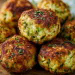 Knusprige Zucchini-Feta-Bällchen