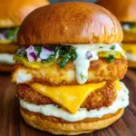 Knuspriger Burger mit Fisch