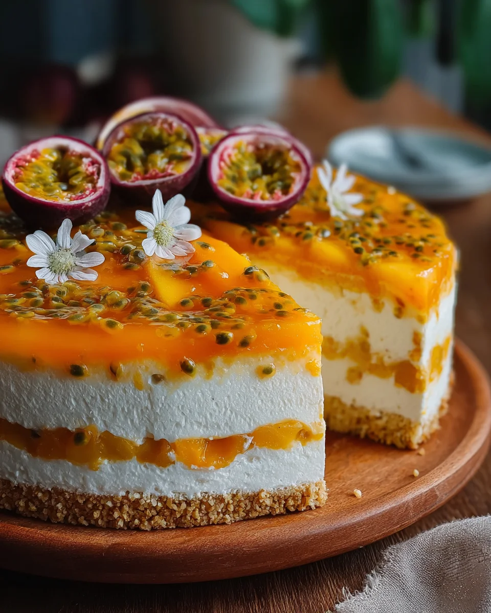Pfirsich-Maracuja-Torte