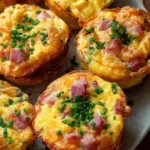 Rührei-Muffins mit Schinken