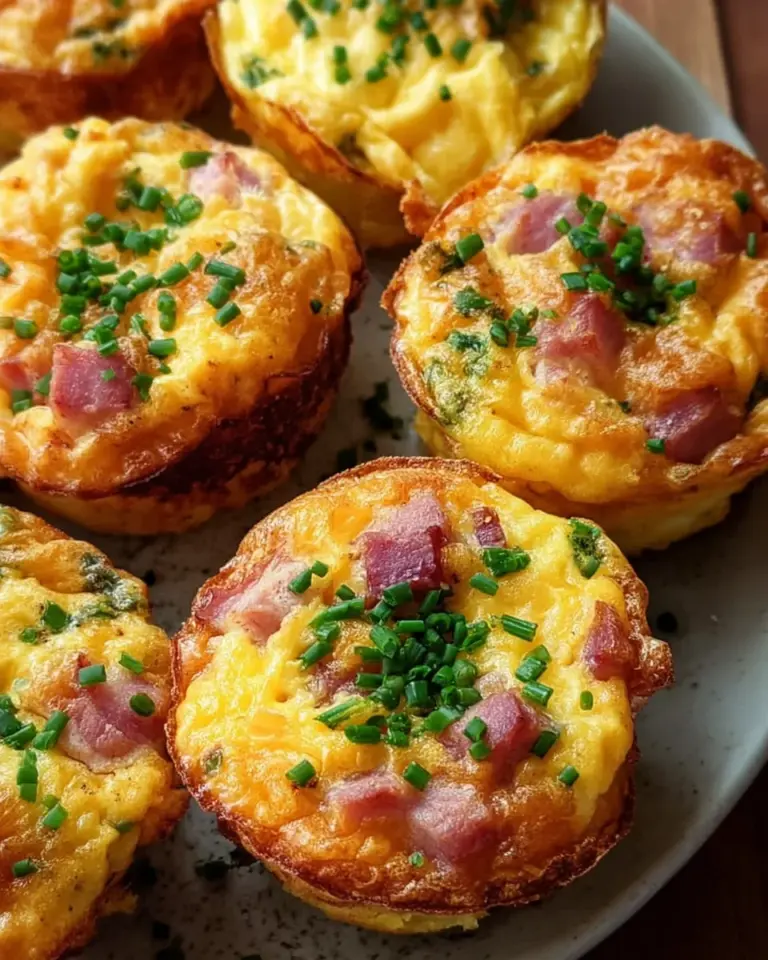 Rührei-Muffins mit Schinken