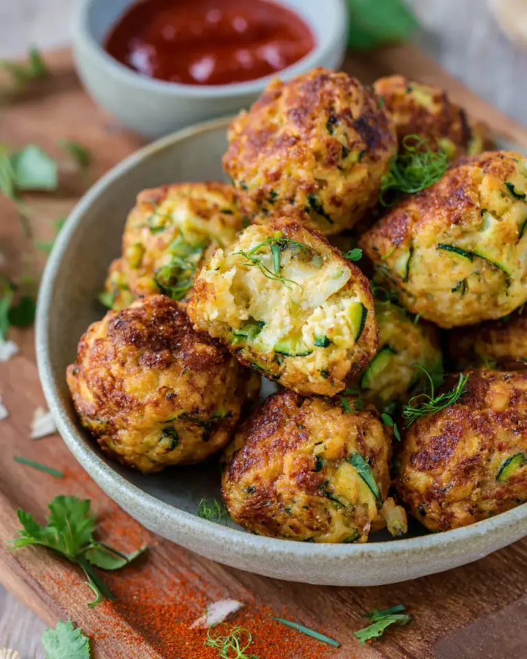 Zucchini-Käse Bällchen