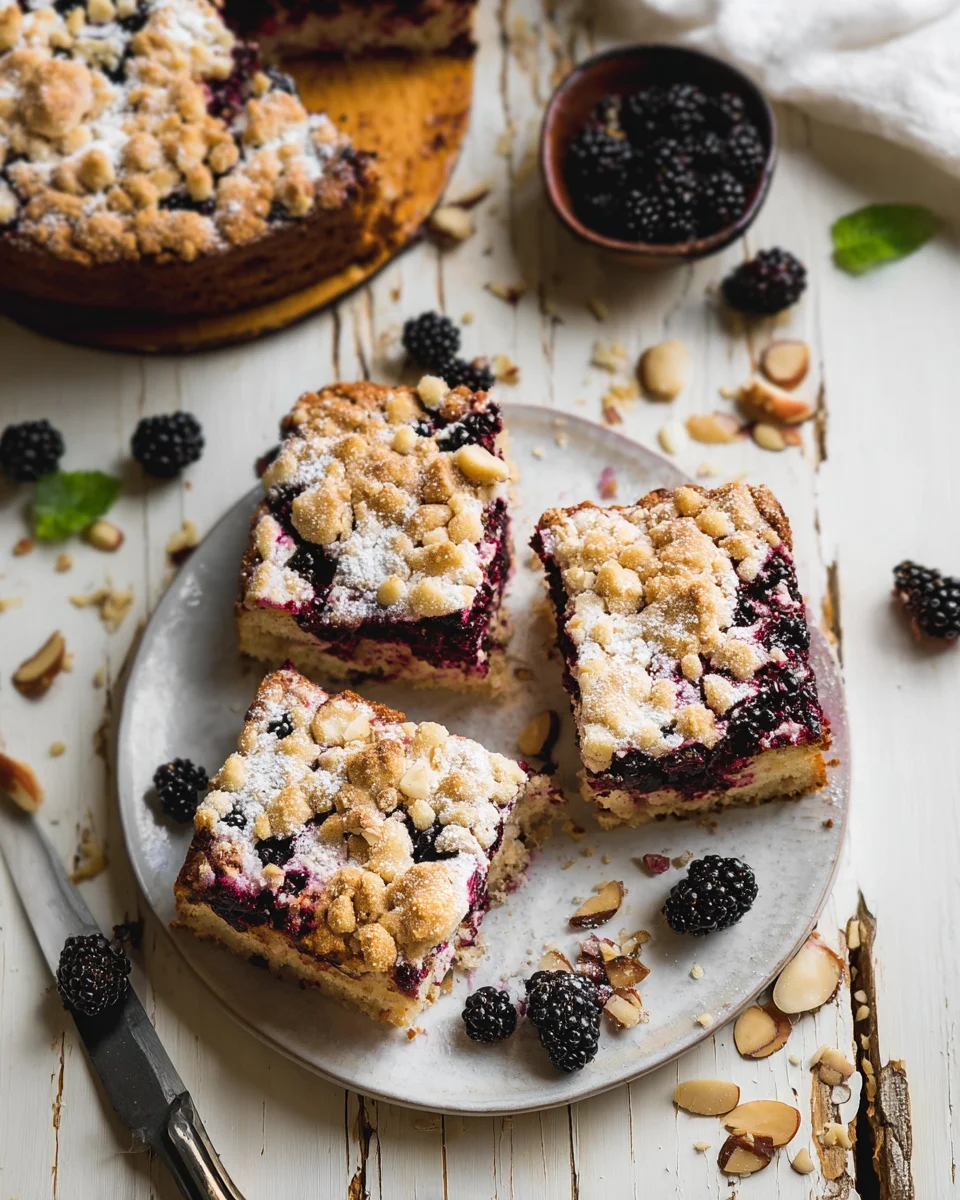 Brombeer-Mandelkuchen mit Vanille-Streuseln image 2