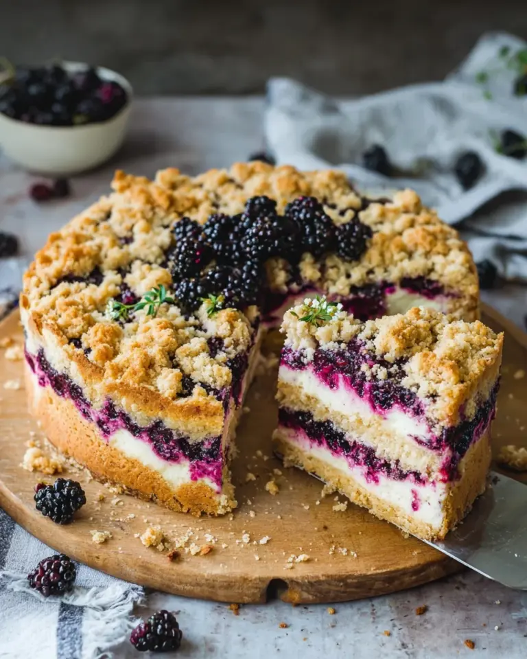 Brombeerkuchen mit Quark und Frischkäse