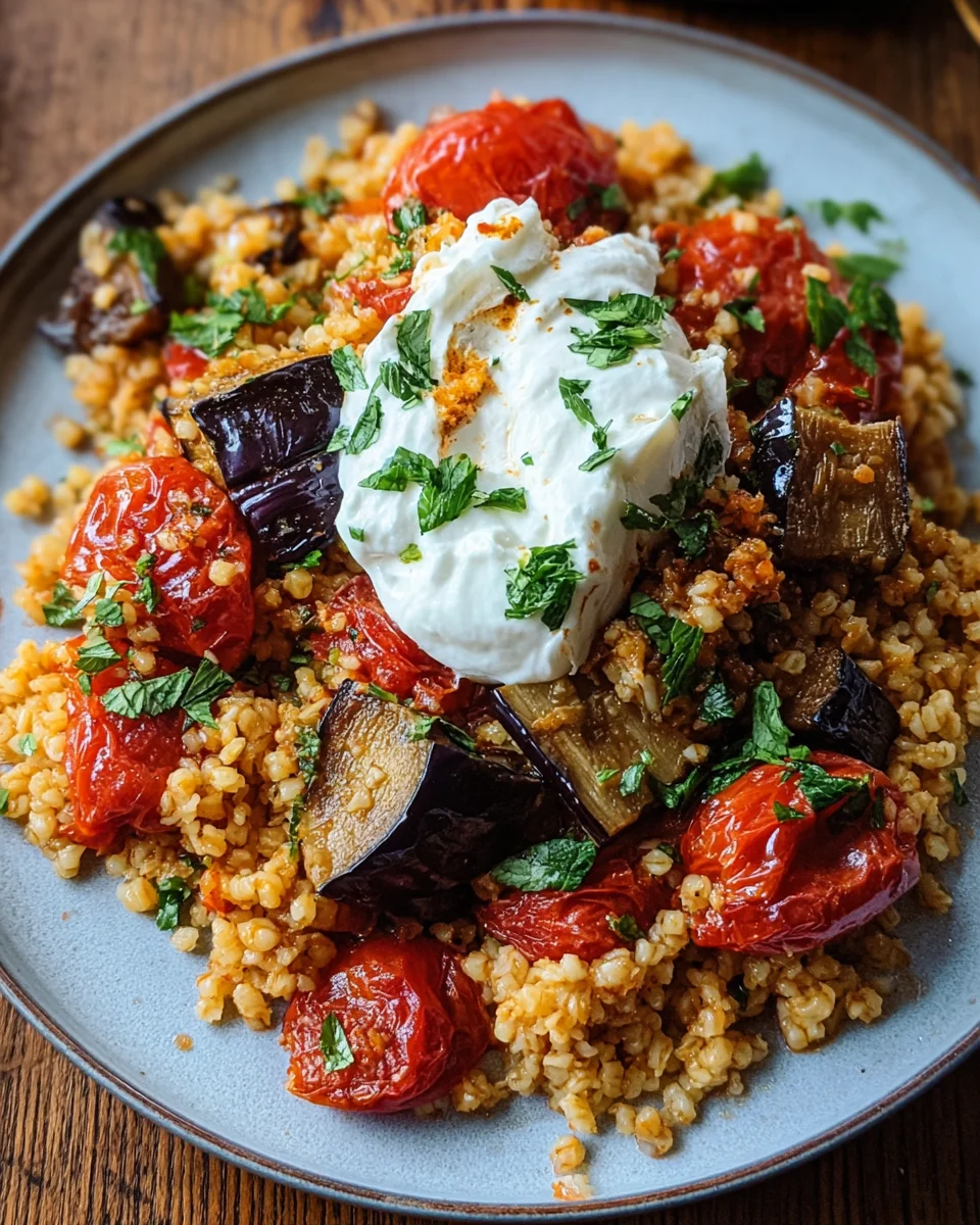 Bulgur mit Tomaten, Auberginen und Joghurt image 2