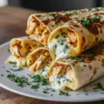 Cheesy Garlic Chicken Wraps