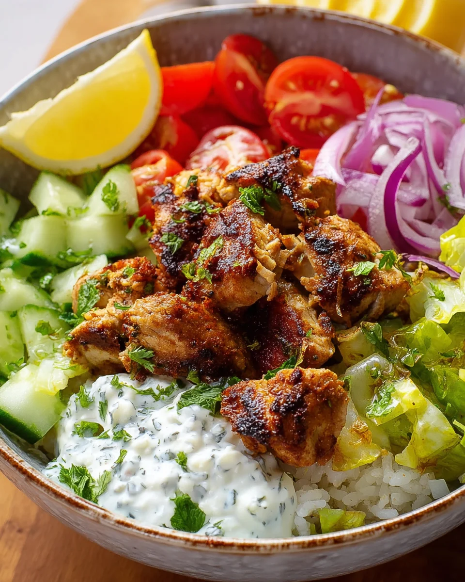 Die beste Griechische Hähnchen Bowl: Saftig & voller Geschmack image 2