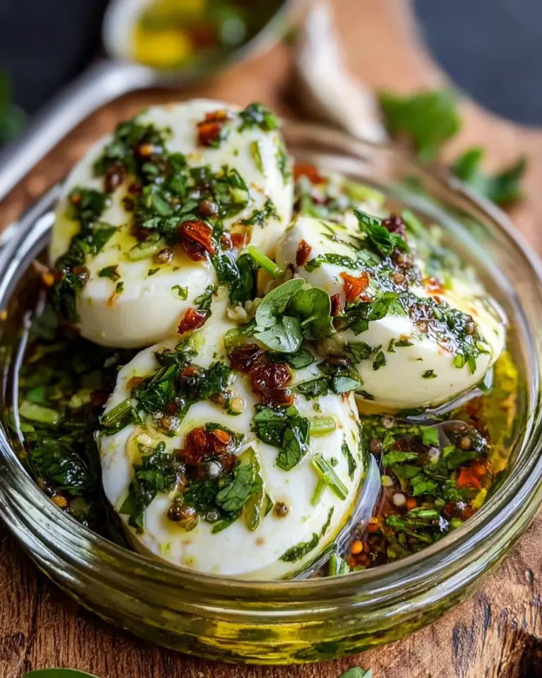 Eingelegter Mozzarella