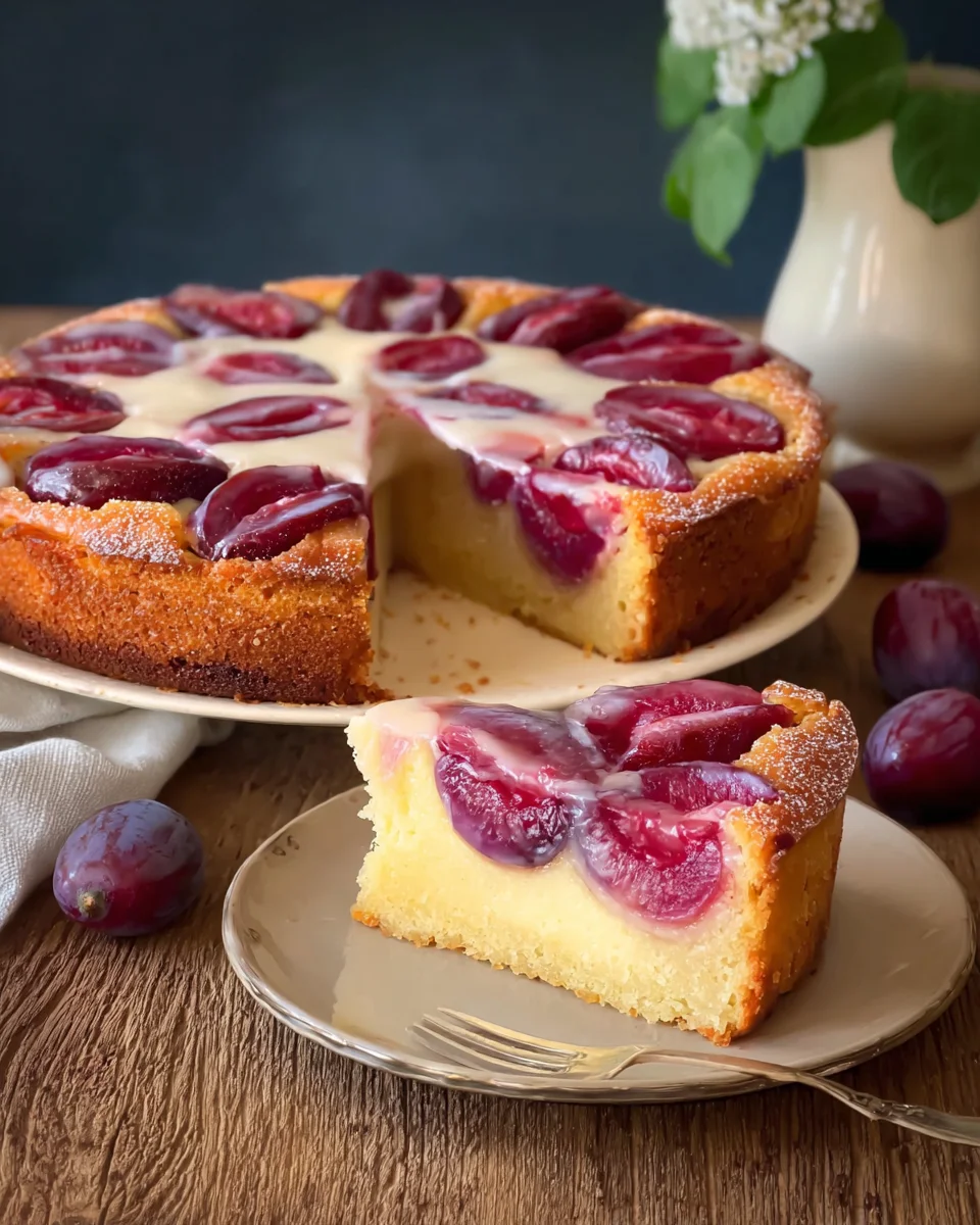 Feiner Pflaumenkuchen mit Guss image 2