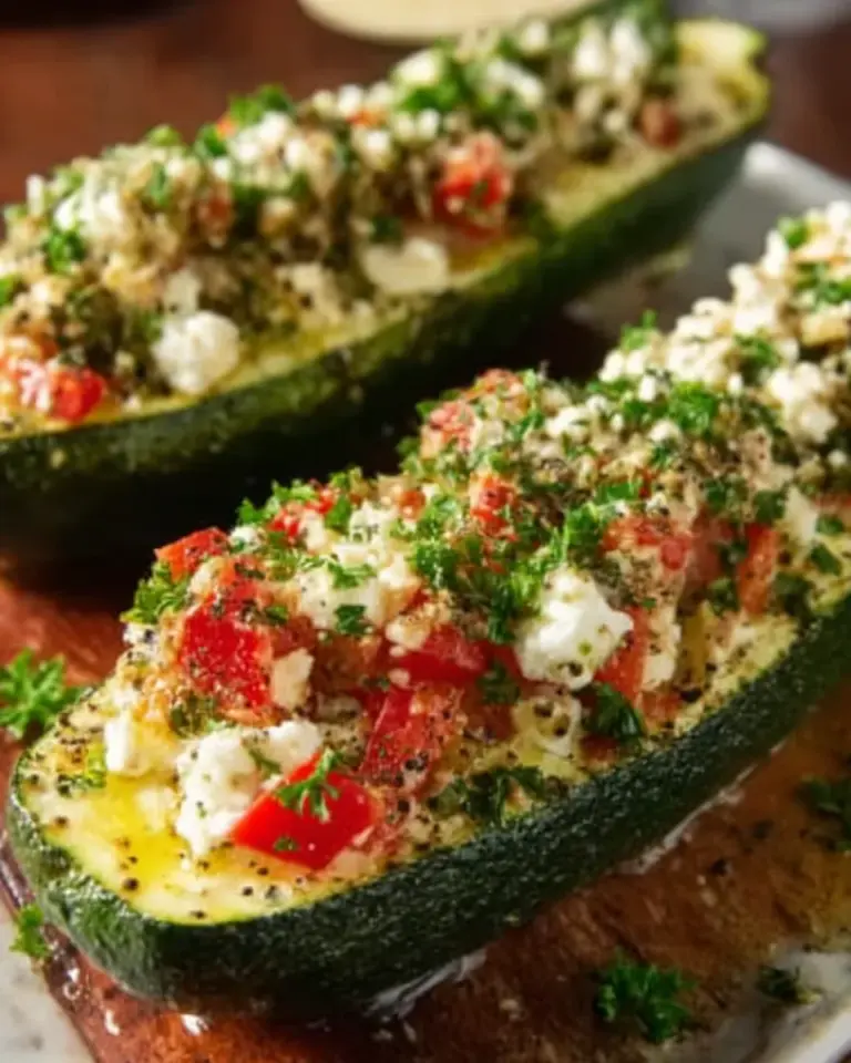 Gefüllte Zucchini mit Feta