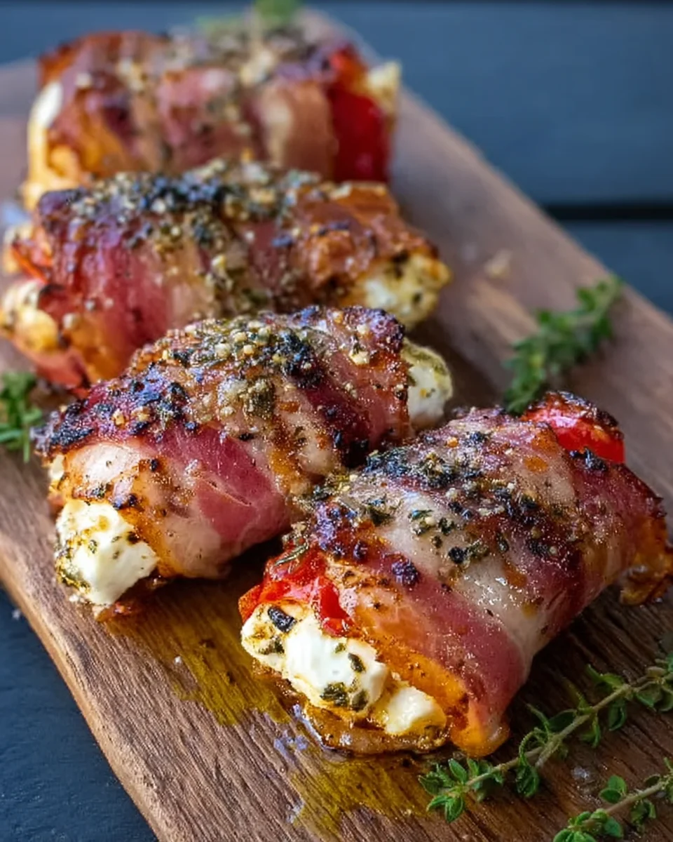 Gegrillte Feta-putenschinkenröllchen image 2