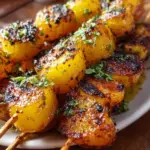 Gegrillte Honig-Senf Kartoffelspieße