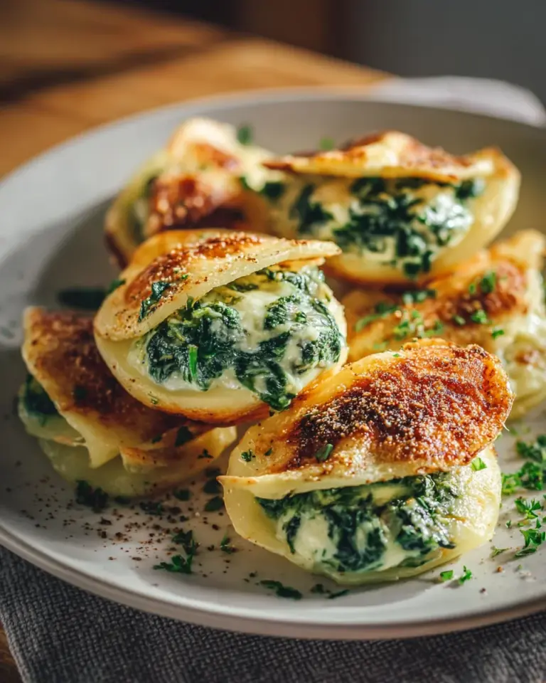 Kartoffeltaschen mit Spinat-Frischkäse: Ultimatives Rezept!