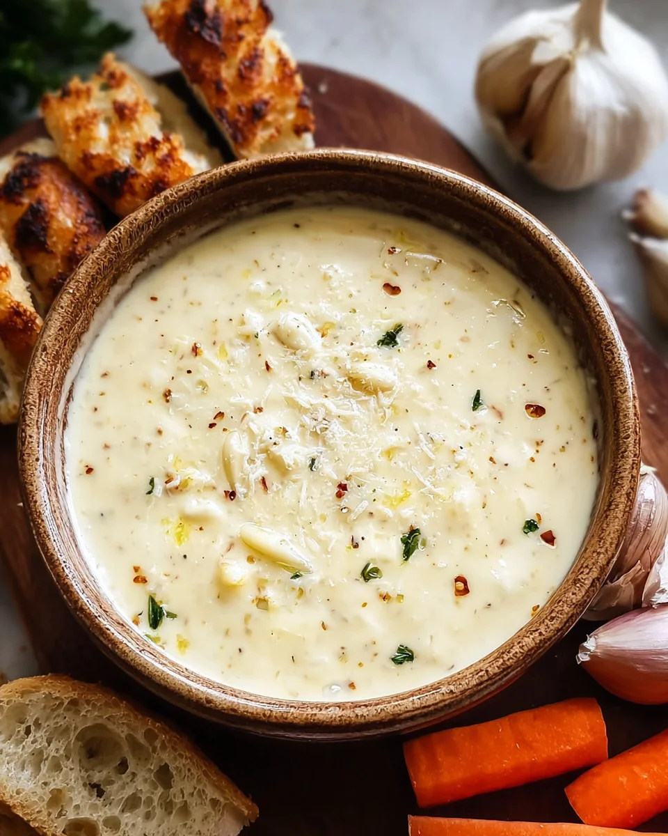 Knoblauch Parmesan Sauce in 5 Minuten zubereiten image 2