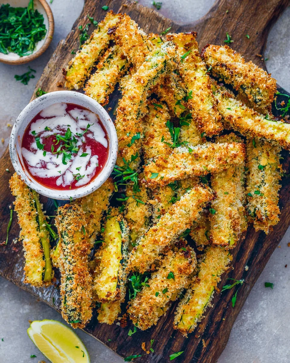Knusprige Low Carb Zucchini-Pommes image 2