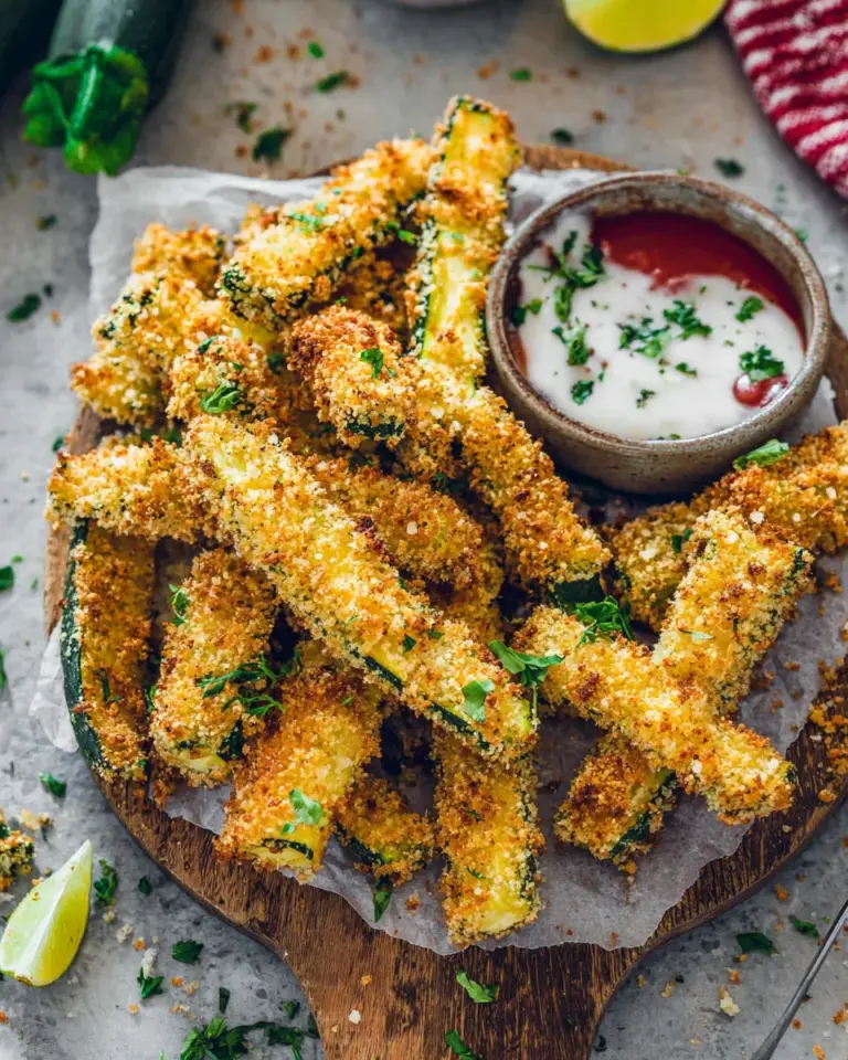 Knusprige Low Carb Zucchini-Pommes