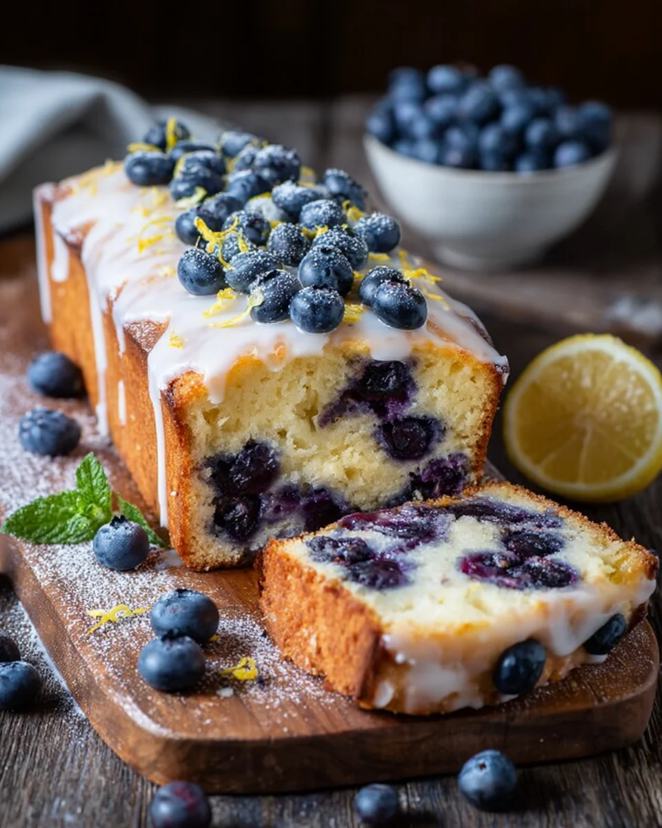 Leichter Joghurtkuchen mit Blaubeeren und Zitrone image 2