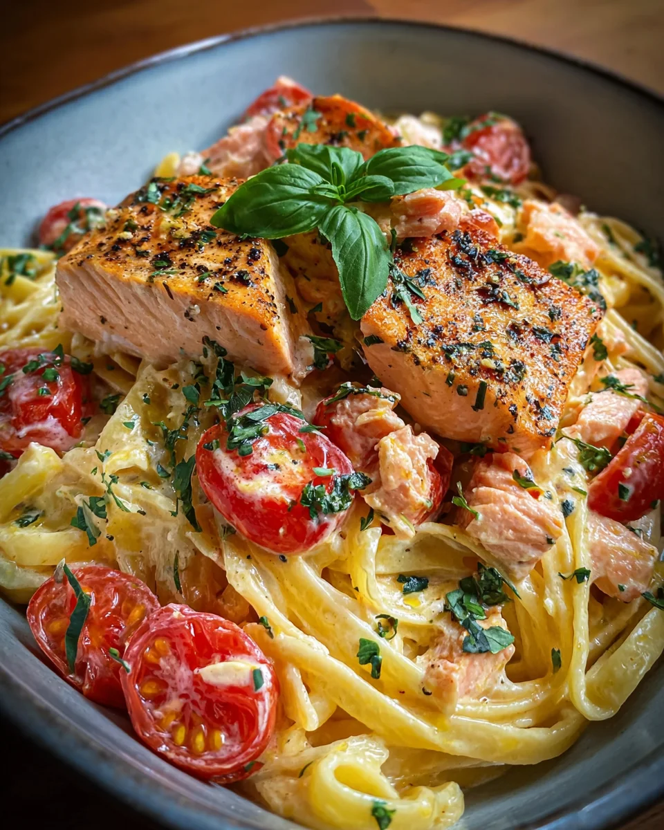 Ofen-Lachs-Pasta mit Tomaten image 2