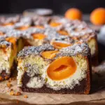 Saftiger Landfrauen Aprikosenkuchen mit Mohn und Quark