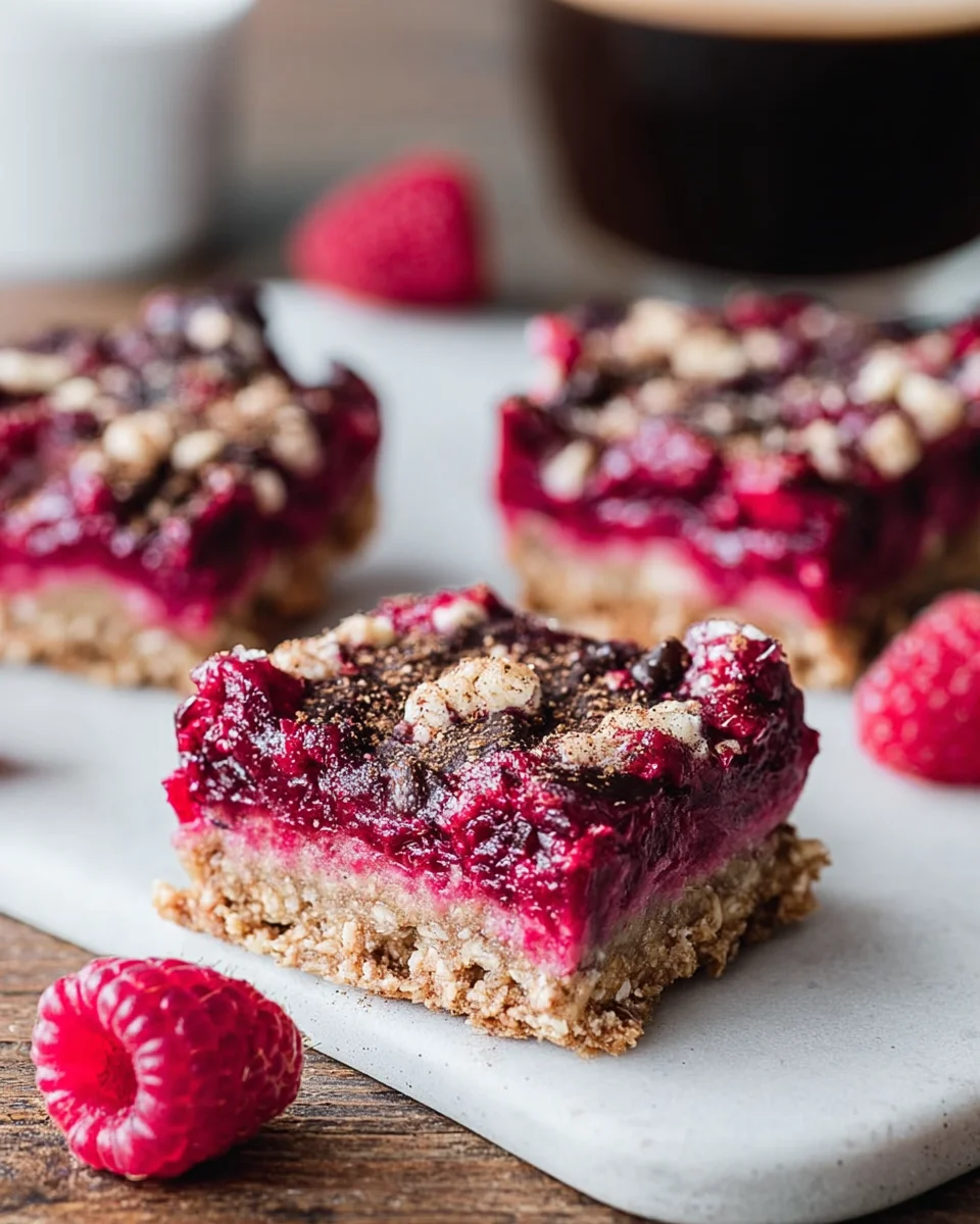 Vegane Himbeer Hafer Riegel image 2