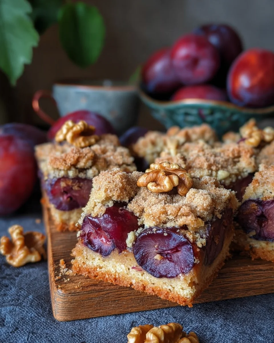 Walnuss-Zwetschgenkuchen mit Zimt-Streuseln image 2