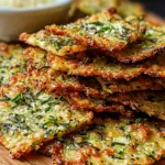 Zucchini Kräcker mit Kräutern für gesunden Snack